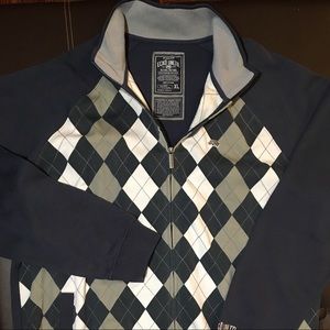 Marc Ecko Blue & Grey Argyle Track Jacket
